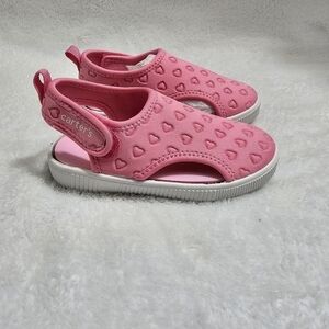 Carter's toddler Heart Water Shoes pink size 7